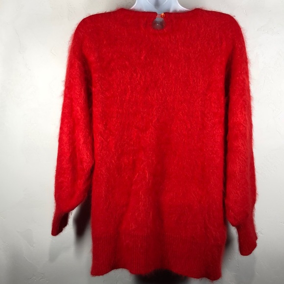 Keomi angora blend red sweater size large - Picture 5 of 9